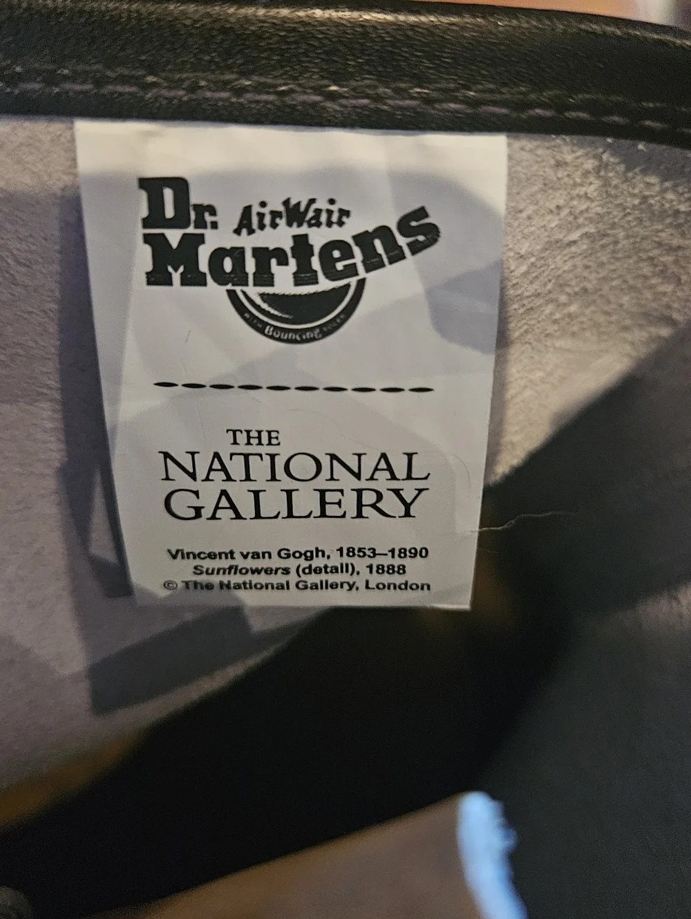 Dr. Martens 1461 The National Gallery Van Gogh Sunflower Boots - Picture 7 of 7